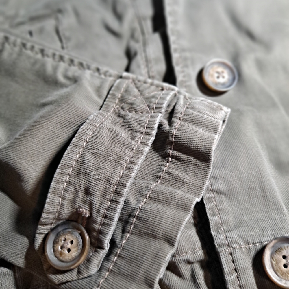Hollister Military Green Peacoat Jacket Size Medium - Picture 13 of 13
